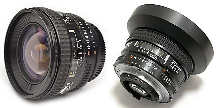 NIKON Ai AF Nikkor 20mm F2.8D spec